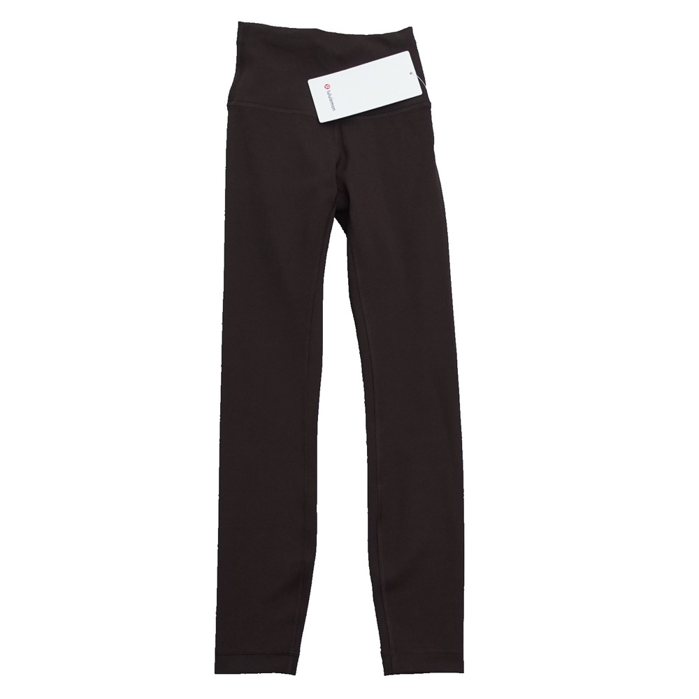 New Lululemon Legging Size 0 Wunder Train HR Tight 25" ESPR Espresso Brown $98